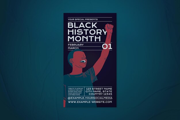 PSD black history month instagram story