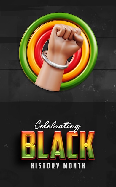 PSD black history month social media story template design