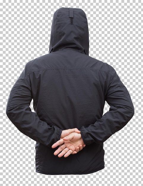 Black Hoodie jacket isolated