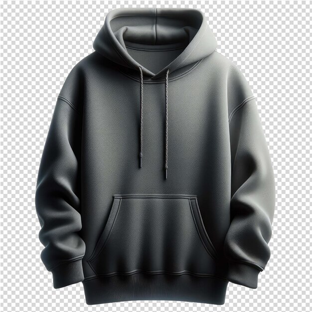 PSD a black hoodie with the word hood on it