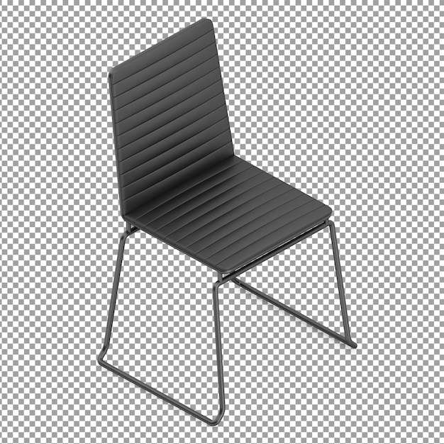 Black isometric chair