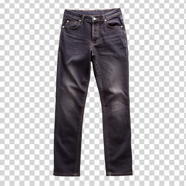 PSD jeans neri su sfondo trasparente