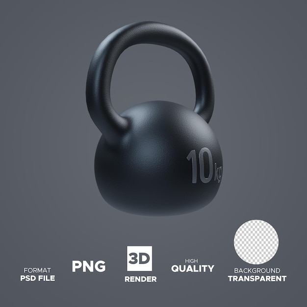 PSD的黑色kettlebell词png