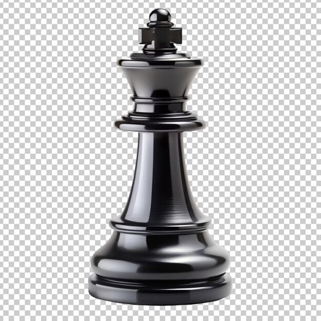 PSD black king chess piece