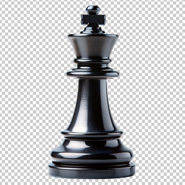 PSD black king chess piece