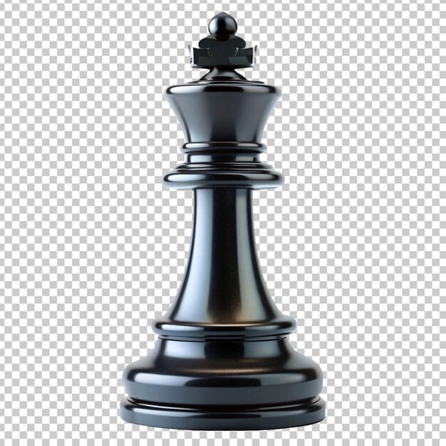 PSD black king chess piece