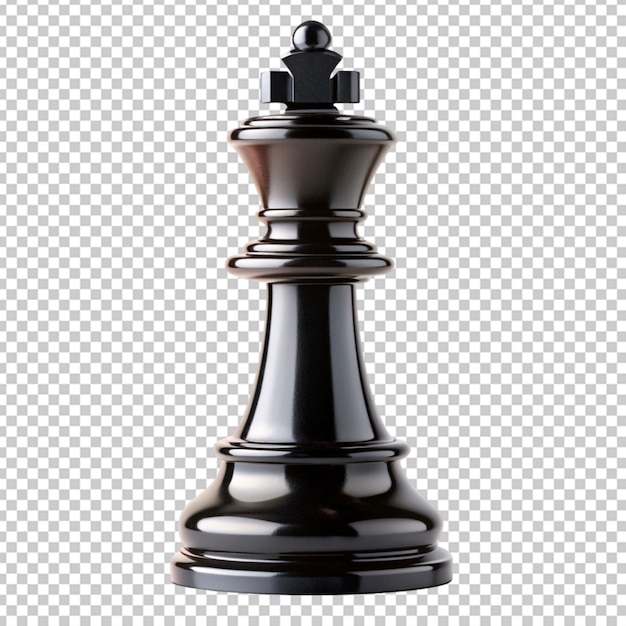 PSD black king chess piece