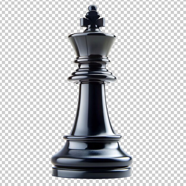 PSD black king chess piece