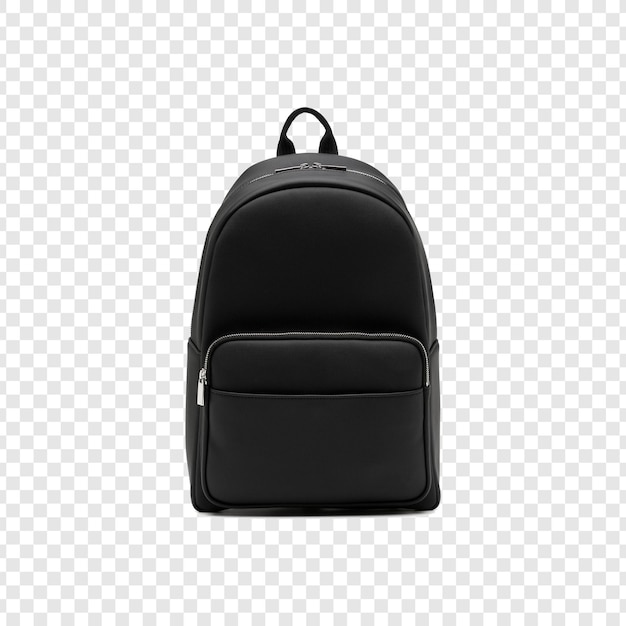 Black Leather Backpack - Stylish and Modern Urban Accessory