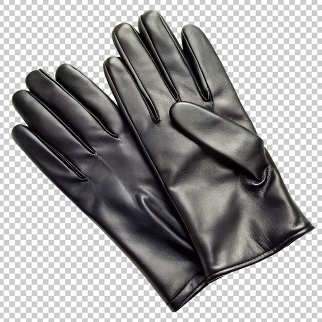 PSD black leather glove