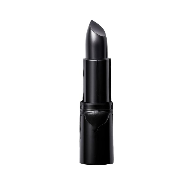 PSD black lipstick on isolated background