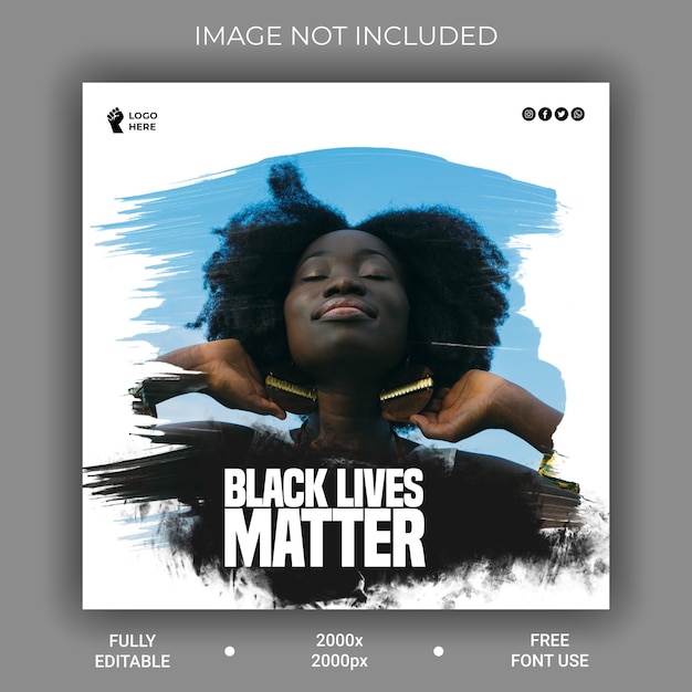 PSD black lives matter banner for racism and violence