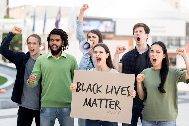 PSD black lives matter concept mock-up