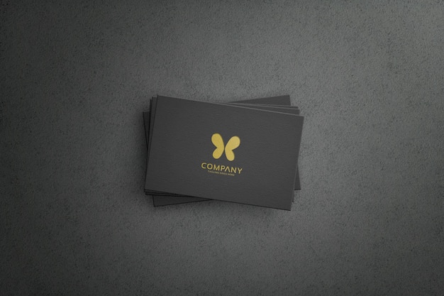 black logo design logo mockup icon business card company card with logo illustraion vector