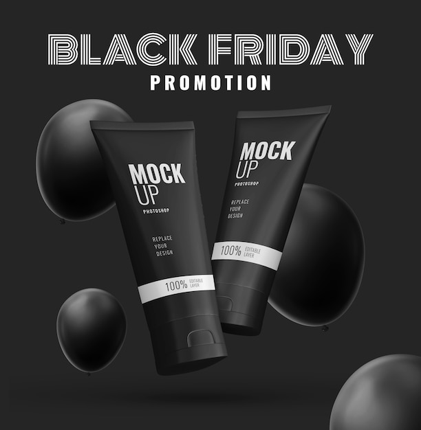 Black friday cosmetico di lusso nero