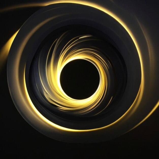 PSD a black motion background with a light in the middle and the swirl light on it