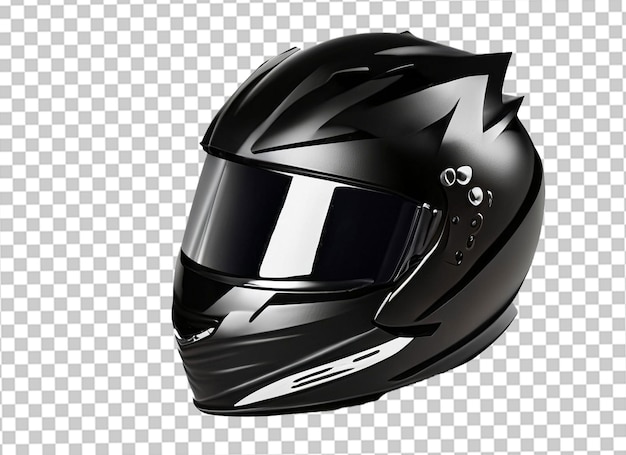 Black motorcycle helmet 3D