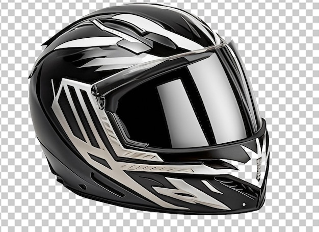 Black motorcycle helmet 3D