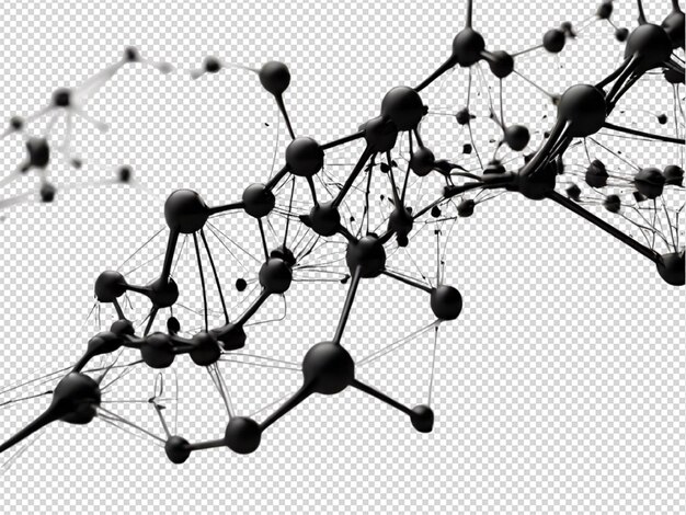 PSD Черная сеть абстрактное соединение png прозрачное