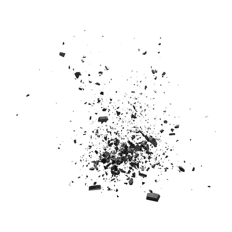 PSD a black object is in the air and is being thrown into the air.