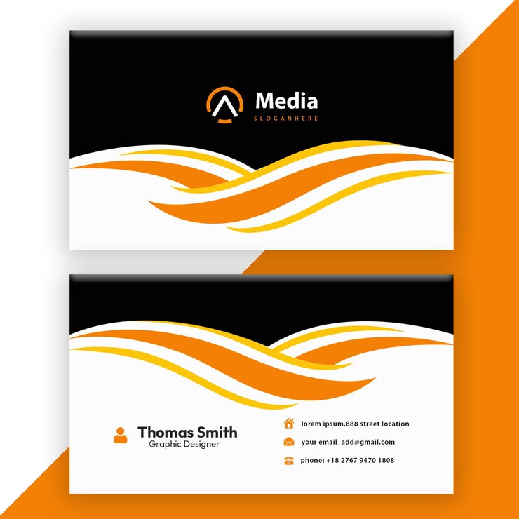 PSD a black and orange poster with the logo for the media company