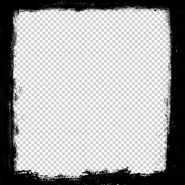 Black Painted Border Frame for Content and Social Media Posts
