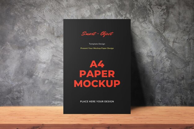 Black paper mockup surface wood and marble background