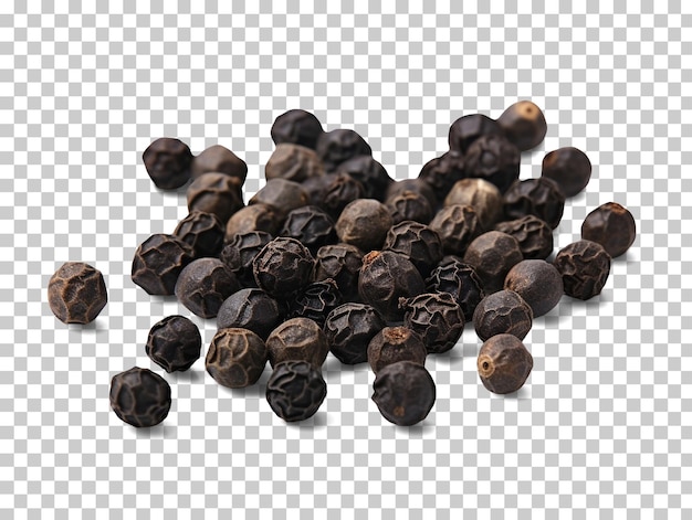 PSD black pepper corns isolated on transparent background png psd