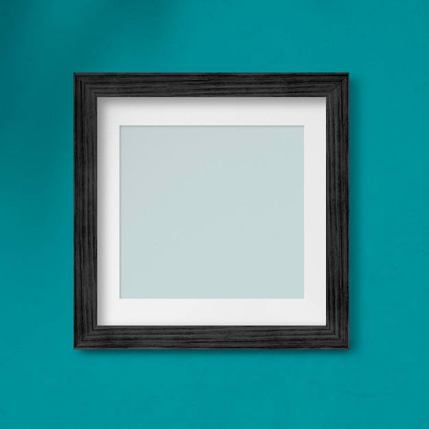 Black photo frame mockup