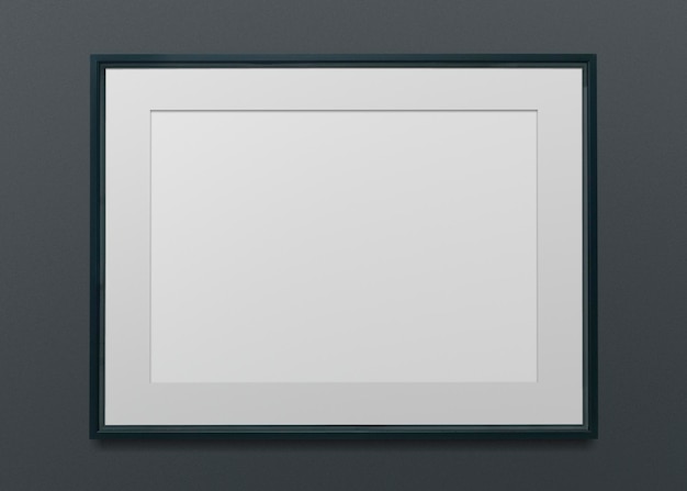 PSD illustrazione di mockup cornice nera