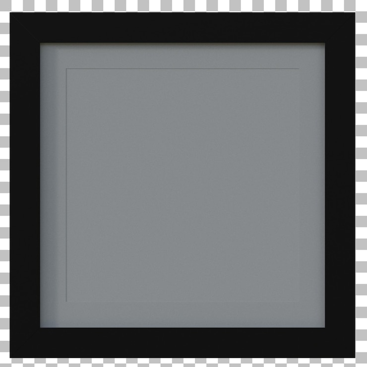 PSD black picture frame
