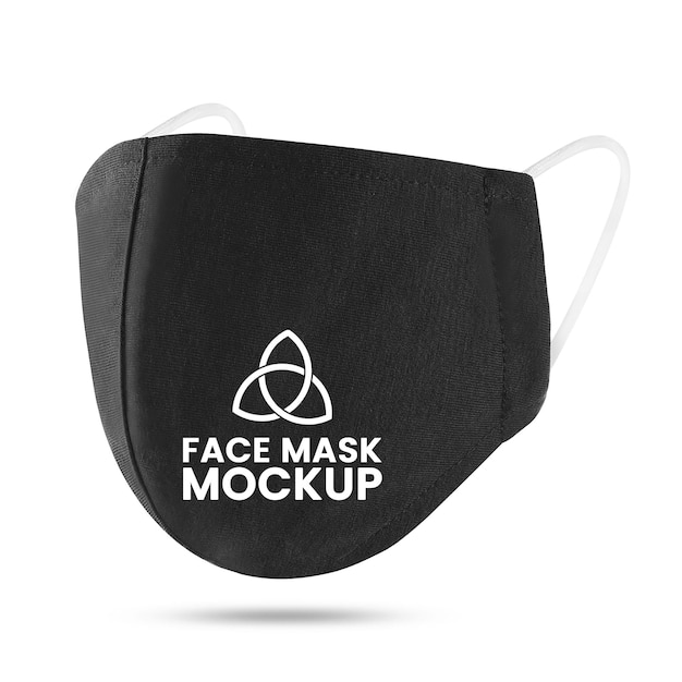 PSD black protective fabric face mask