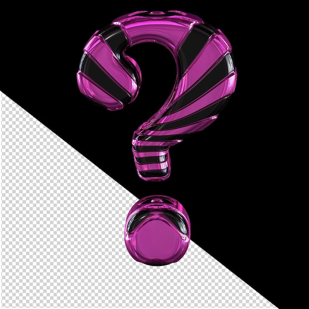 PSD black and purple symbol