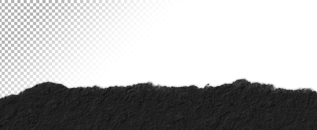 PSD black ripped corner of a black and white plaid background