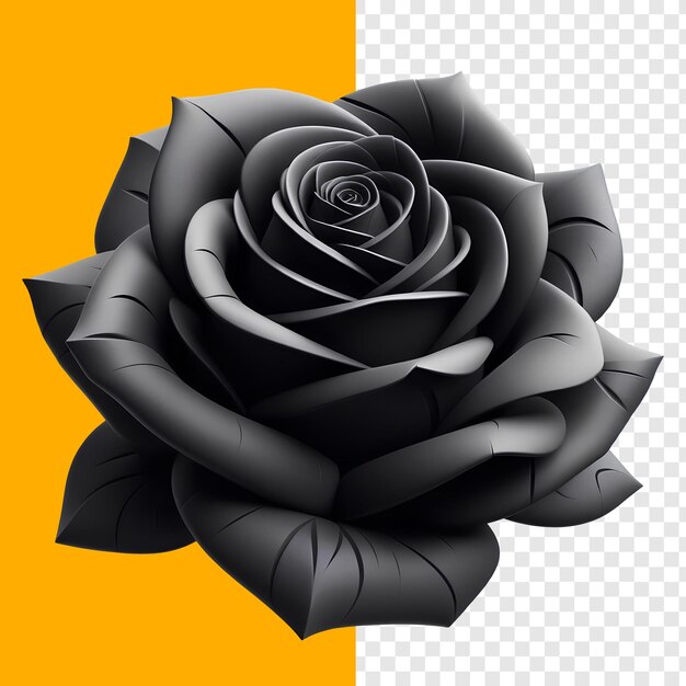 PSD black rose psd