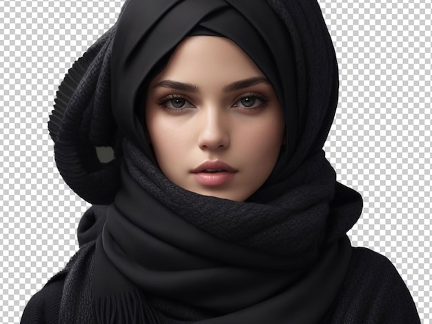 PSD black scarf