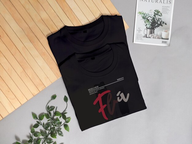 PSD a black shirt with the word fly on it