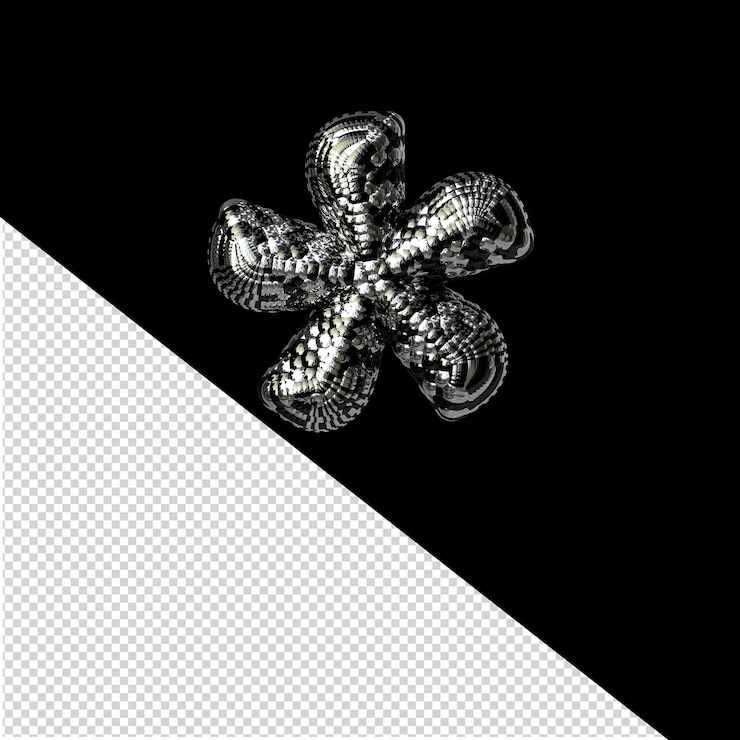 PSD black and silver symbol