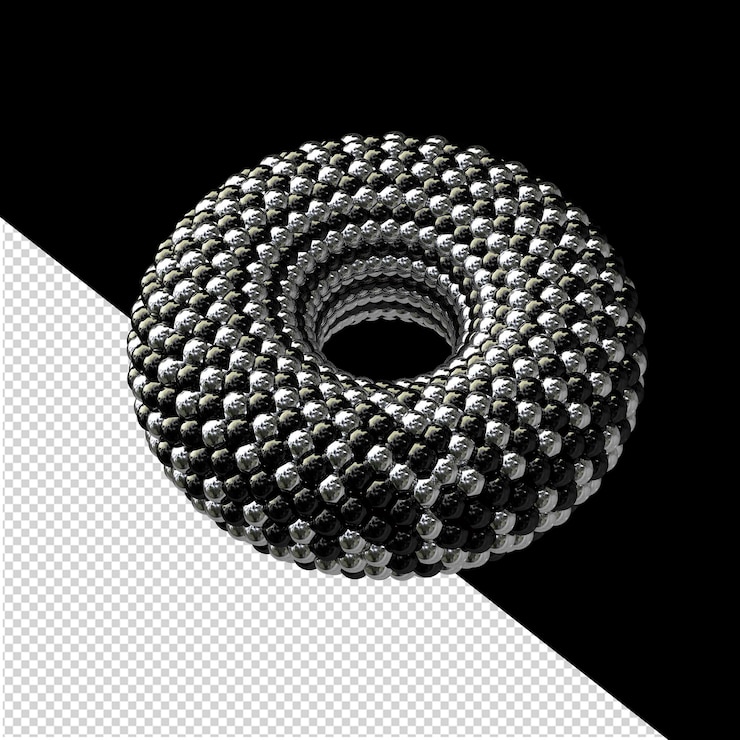 PSD black and silver symbol