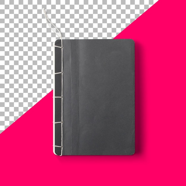 PSD black sketch book with transparency