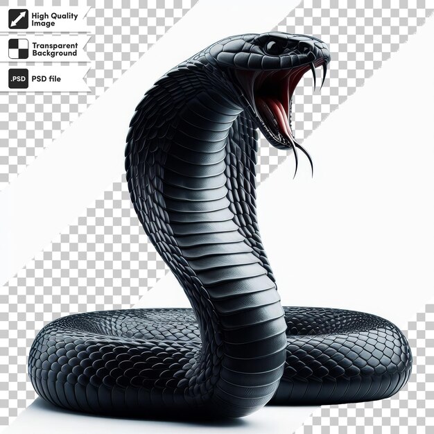 PSD un serpente nero con una testa nera che dice serpente