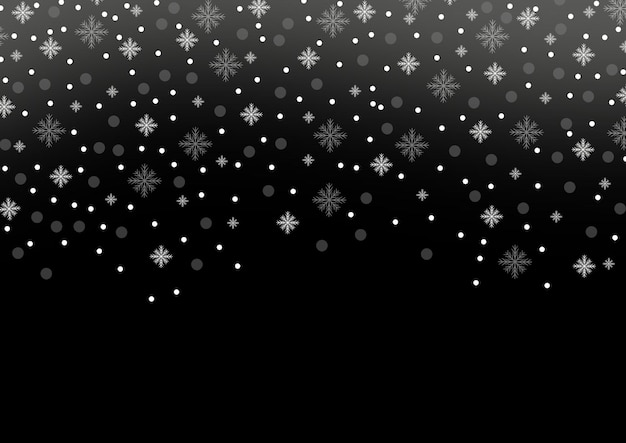 PSD black snow falling