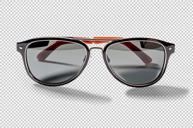 Black sunglasses on a transparent background