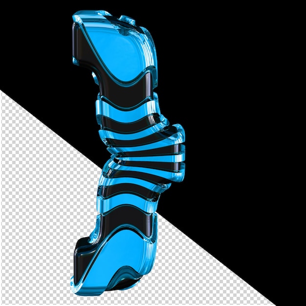 PSD simbolo nero con cinturini blu