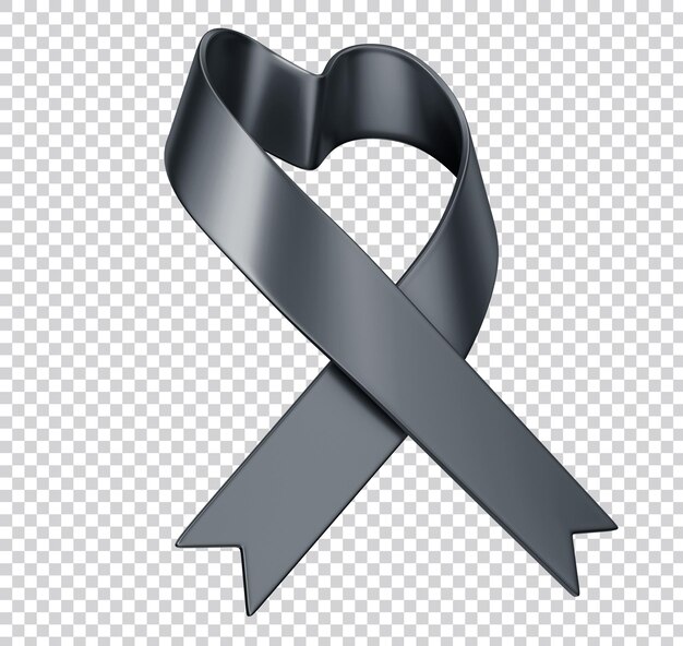 PSD black symbolic ribbon mourning and memory of events at the virgin polytechnic institute melanoma