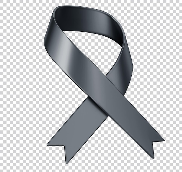 PSD black symbolic ribbon mourning and memory of events at the virgin polytechnic institute melanoma