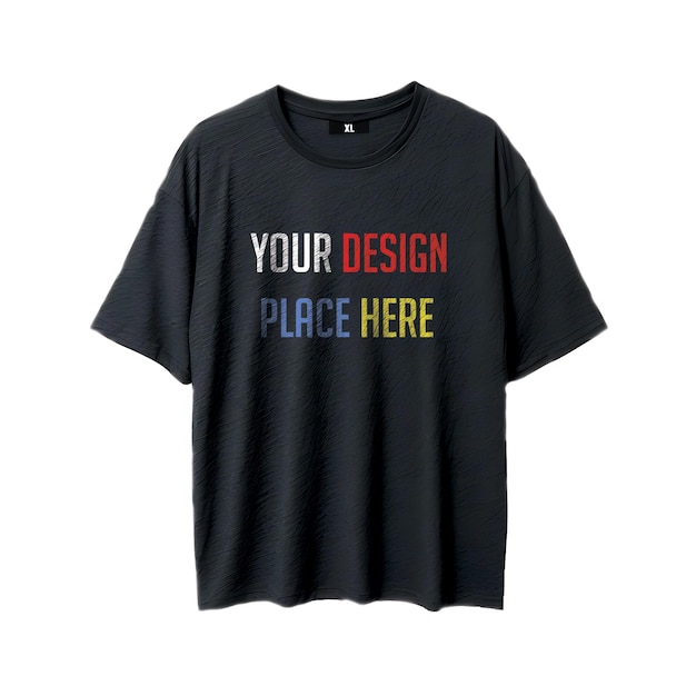 黒いTシャツのモックアップ グランジの黒いTシャツのモックアップ 2 現実的なTシャツのモックアップ 最新