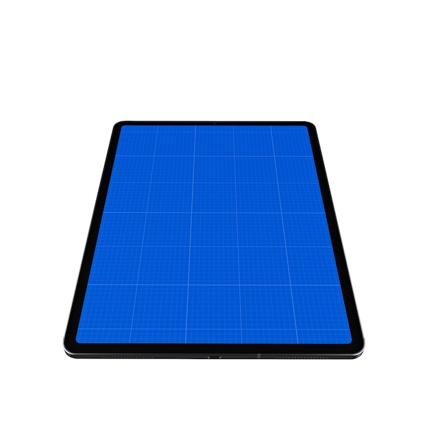PSD 黒のタブレットのモックアップ