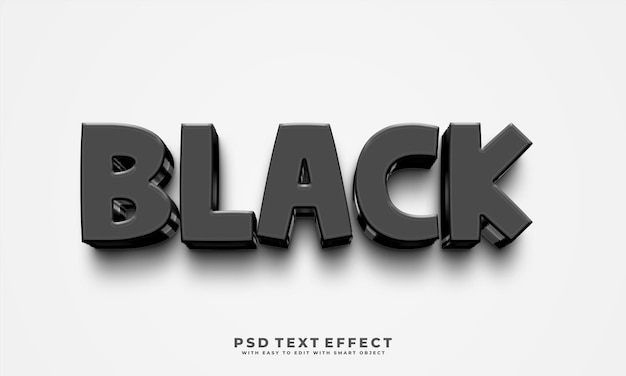 Black Text Effect