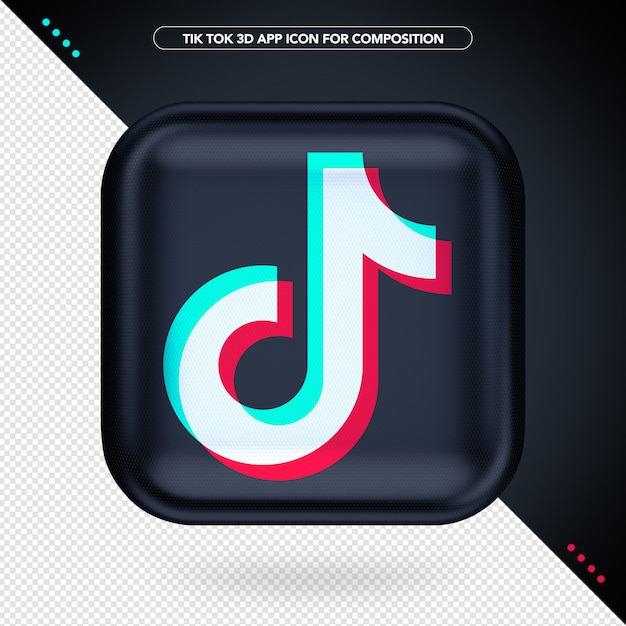 Black tik tok 3d app